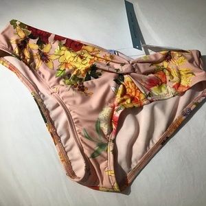 Swimsuit Bottoms Medium Pink Multi Floral NWT